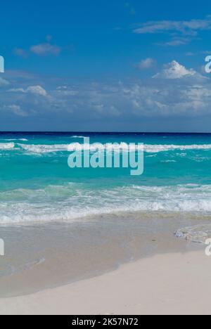 Spiaggia turchese di Tulum, penisola dello Yucatan, Quintana Roo, Messico Foto Stock