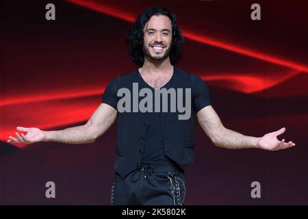 Roma, Italia. 06th Ott 2022. Moreno Porcu partecipa alla fotocall del programma "Ballando con le stelle" all'Auditorium Rai di Foro Italico. (Foto di Mario Cartelli/SOPA Images/Sipa USA) Credit: Sipa USA/Alamy Live News Foto Stock