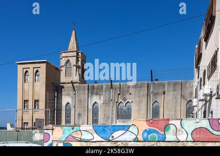 Haifa, Israele - 2022 settembre, Chiesa anglicana di San Giovanni Foto Stock