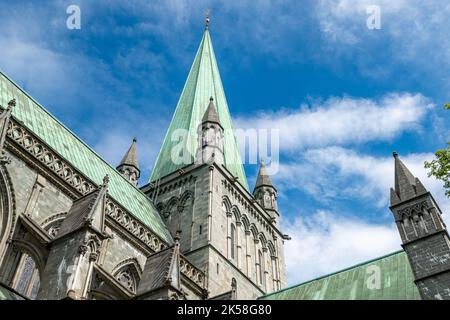 Cattedrale di Nidaros a Trondheim, Norvegia Foto Stock