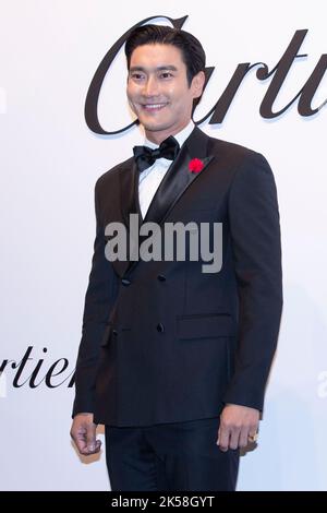 Seul, Corea del Sud. 6th Ott 2022. Il cantante e attore sudcoreano Choi si-Won, membro del gruppo K-Pop Boys Super Junior, partecipa a una fotocall per la gioielleria francese di fascia alta e guarda il marchio Cartier evento a Seoul, Corea del Sud, il 6 ottobre 2022. (Foto di: Lee Young-ho/Sipa USA) Credit: Sipa USA/Alamy Live News Foto Stock