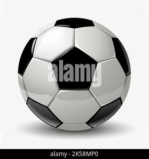Clipart sportivo di calcio, vettore di illustrazione. Illustrazione Vettoriale