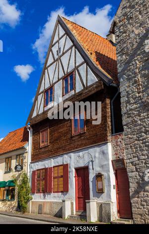 Edifici a Brannerigrand, Visby City, Gotland, Svezia Foto Stock