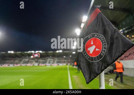 Herning, Danimarca. 06th Ott 2022. La MCH Arena è pronta per la partita della UEFA Europa League tra FC Midtjylland e Feyenoord a Herning. (Photo Credit: Gonzales Photo/Alamy Live News Foto Stock