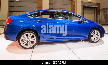 WASHINGTON, DC/USA - 21 GENNAIO 2016: Chevrolet Malibu auto, Washington, D.C. Auto Show (WAS). Foto Stock