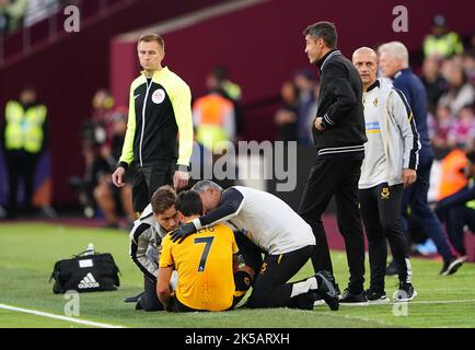 Foto del file datata 01-10-2022 di Pedro Neto di Wolverhampton Wanderers, che ha bisogno di un intervento chirurgico alla caviglia e che mancherà la Coppa del mondo. Data di emissione: Venerdì 7 ottobre 2022. Foto Stock