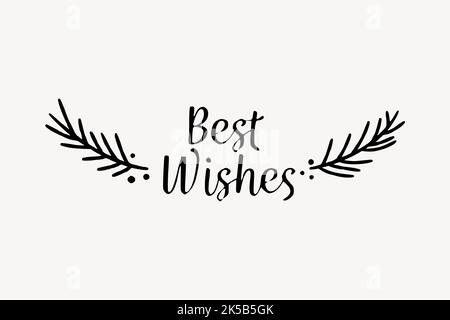 Clipart di auguri, vettore di illustrazione di testo. Illustrazione Vettoriale
