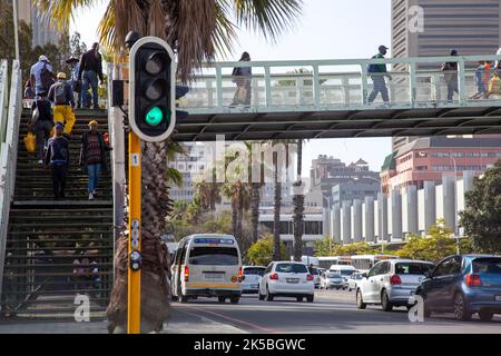 Strand Street nel cuore di Città del Capo - Sud Africa Foto Stock