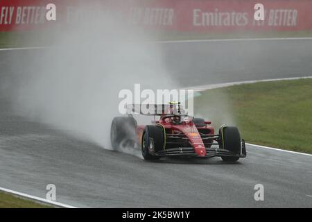 7th ottobre 2022; circuito di Suzuka, Ino, Città di Suzuka, Prefettura di mie, Giappone: FIA F1 Gran Premio del Giappone, giornata delle prove libere; Scuderia Ferrari, Carlos Sainz Foto Stock