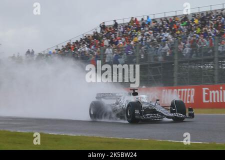 7th ottobre 2022; circuito di Suzuka, Ino, Città di Suzuka, Prefettura di mie, Giappone: Gran Premio FIA F1 del Giappone, giornata delle prove libere; Scuderia AlphaTauri, Pierre Gasly Foto Stock