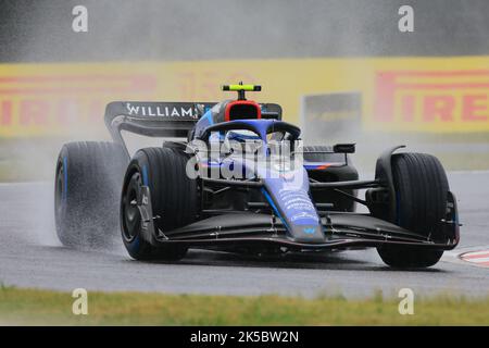 7th ottobre 2022; circuito di Suzuka, Ino, Città di Suzuka, Prefettura di mie, Giappone: FIA F1 Gran Premio del Giappone, giornata delle prove libere; Williams Racing, Nicholas Latifi Foto Stock