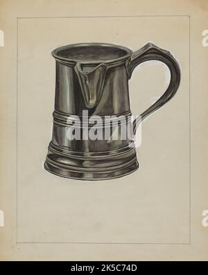 Pewter Pitcher, c. 1936. Foto Stock