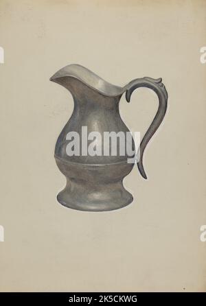 Pewter Pitcher, c. 1936. Foto Stock