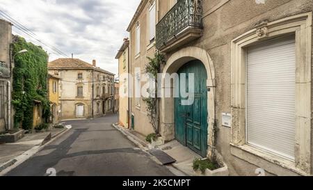 Villaggio strada in Bizanet. Foto Stock