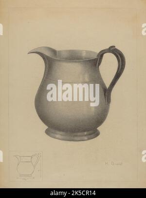 Pewter Pitcher, c. 1936. Foto Stock