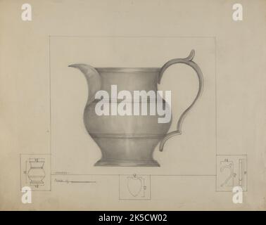 Pewter Pitcher, c. 1936. Foto Stock