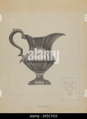 Pewter Pitcher, c. 1936. Foto Stock