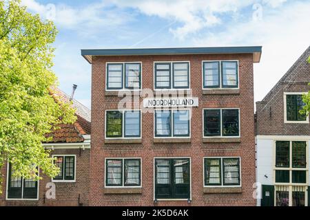 Olanda, Hoorn, città vecchia, Bierkade, ex casa di conteggio di Noordholland Foto Stock