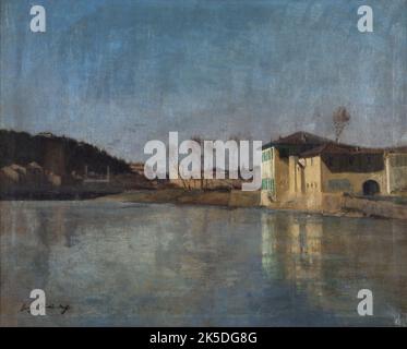 Vue des environs de Florence, fine 19th-inizio 20th ° secolo. Vista vicino a Firenze. Foto Stock