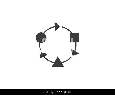 Adattamento, icona di modifica. Illustrazione vettoriale Illustrazione Vettoriale