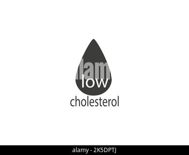 Sangue, icona di colesterolo basso. Illustrazione vettoriale. Illustrazione Vettoriale