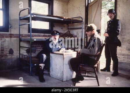 1 gennaio 1996, Colditz, Germania: Tour realistici del Castello Colditz, un castello rinascimentale nella città di Colditz il castello ha guadagnato l'infamia internazionale come il luogo di un campo di prigionia nazista di guerra durante la seconda guerra mondiale La gestione del castello fu superata dalla Colditz Castle Historical Society nel 1996. Nel 2006 il castello subì un significativo restauro e ora include sia un museo che visite guidate che mostrano alcuni dei tunnel di fuga costruiti dai prigionieri. Il cortile esterno è stato trasformato in un ostello/hotel per la gioventù. (Credit Image: © Keystone Press Agency/ZUMA Press Wire Foto Stock