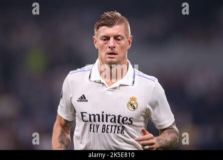 5th ottobre 2022; Stadio Santiago Bernabeu, Madrid, Champions League, Real Madrid CF contro Shakhtar Donetsk: Toni Kross Foto Stock