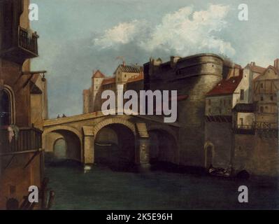 Petit-CH&#XE2;telet e Petit-Pont, intorno al 1660, gli attuali arrondissement 4th e 5th, tra il 1655 e il 1665. Foto Stock