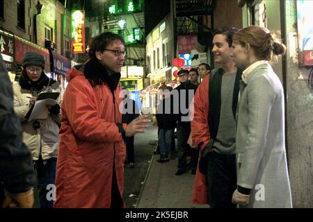 SAM Raimi, Tobey Maguire, Kirsten Dunst, SPIDER-MAN 2, 2004 Foto Stock