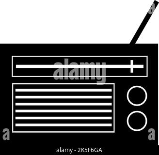 icona del simbolo del registratore vocale, segno vettoriale nero con tratti  modificabili, illustrazione del concetto Immagine e Vettoriale - Alamy