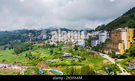 26 settembre 2022: Scenario della città di Sapa, provincia di Lao Cai, Vietnam Foto Stock