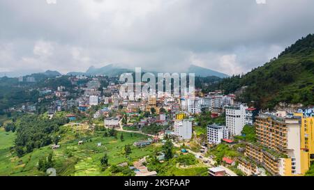 26 settembre 2022: Scenario della città di Sapa, provincia di Lao Cai, Vietnam Foto Stock