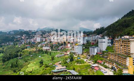 26 settembre 2022: Scenario della città di Sapa, provincia di Lao Cai, Vietnam Foto Stock