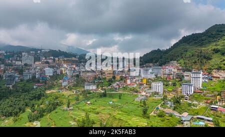 26 settembre 2022: Scenario della città di Sapa, provincia di Lao Cai, Vietnam Foto Stock