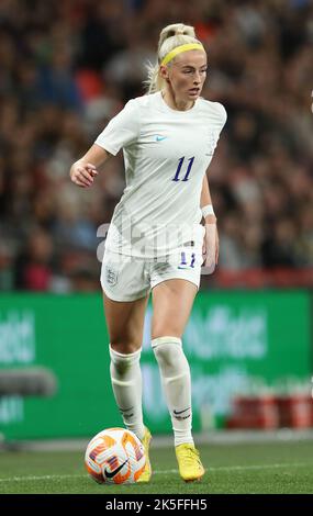 Londra, Inghilterra, 7th ottobre 2022. Chloe Kelly of England durante la partita internazionale amichevole al Wembley Stadium, Londra. L'accreditamento dell'immagine dovrebbe leggere: Paul Terry / Sportimage Foto Stock