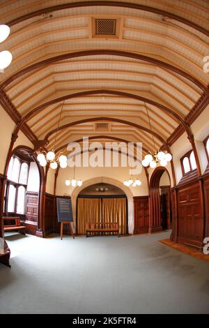 Sala biliardo del Bletchley Park House Foto Stock