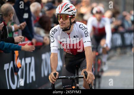 Bergamo, Italia. 08th Ott 2022. Guillaume Martin, team Cofidis durante il giro di Lombardia, Street Cycling a Bergamo, Italia, Ottobre 08 2022 Credit: Independent Photo Agency/Alamy Live News Foto Stock