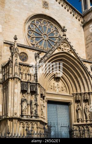Basilica Chiesa di Santa Maria a Vilafranca del Penedes, Catalogna, Spagna Foto Stock