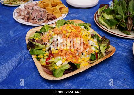 Insalata con mais Foto Stock