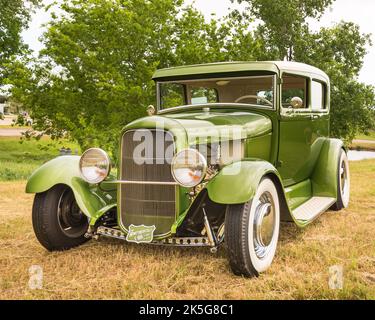 AUSTIN, TX/USA - 17 aprile 2015: Una Ford 1929, Lonestar Round Up car show. Foto Stock