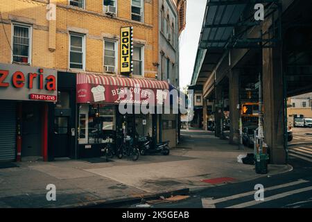 Best Coffee Shop vintage segno a Borough Park, Brooklyn, New York Foto Stock