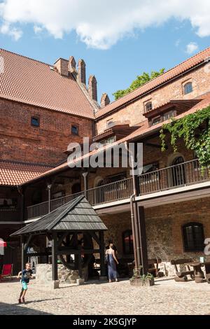 Castello di Nidzica, Voivodato Warmiano-Masuriano, Polonia Foto Stock