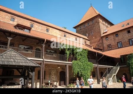 Castello di Nidzica, Voivodato Warmiano-Masuriano, Polonia Foto Stock