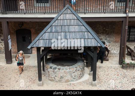 Castello di Nidzica, Voivodato Warmiano-Masuriano, Polonia Foto Stock