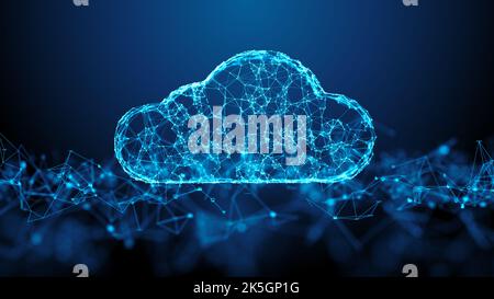 Il cloud computing, illustrazione concettuale Foto Stock