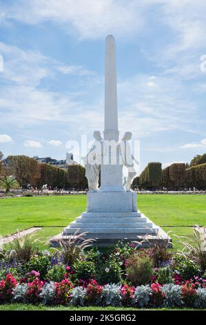 Monumento Scheurer Kestner nei Giardini di Lussemburgo situato tra Saint-Germain e il quartiere Latino a Parigi, Francia Foto Stock