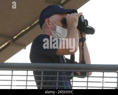 Allenatore Jamie Richards a Sha Tin Trackwork. 09SEP22 SCMP / Kenneth Chan. Foto Stock