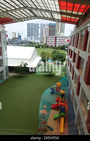 Scuola internazionale canadese di Phnom Penh con un college privato e una scuola superiore Foto Stock