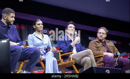 New York, Stati Uniti. 07th Ott 2022. Membri del cast Amazon's Wheel of Time Credit: Veronica Bruno/Alamy Foto Stock