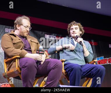 New York, Stati Uniti. 07th Ott 2022. Membri del cast Amazon's Wheel of Time Credit: Veronica Bruno/Alamy Foto Stock